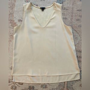 Ann Taylor - sleeveless shell in cream color